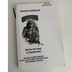 US Army Ranger Handbook SH 21-76 from the Ranger Training Brigade